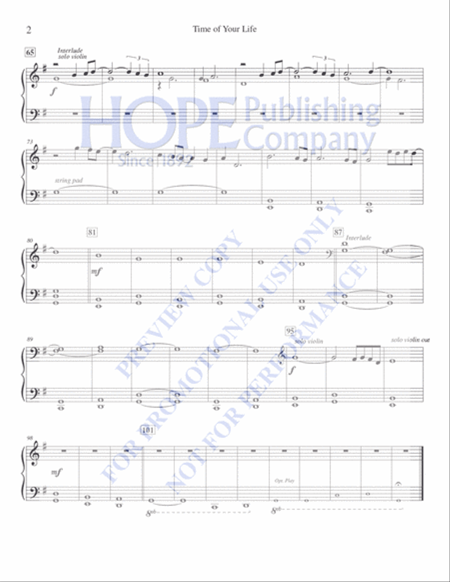 Time of Your Life (Good Riddance) 5-Octaves scores gallery preview page 7