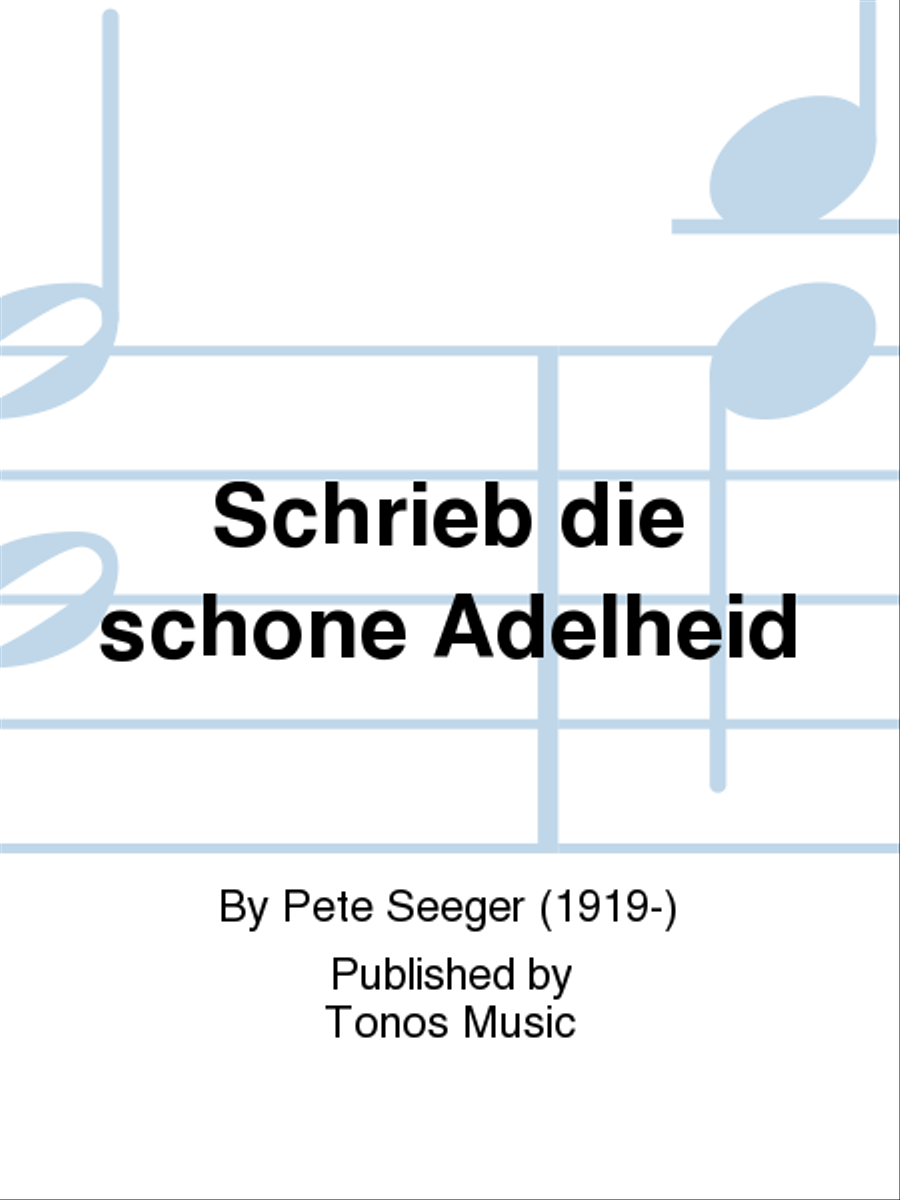 Schrieb die schone Adelheid 4-Part scores gallery preview page 1