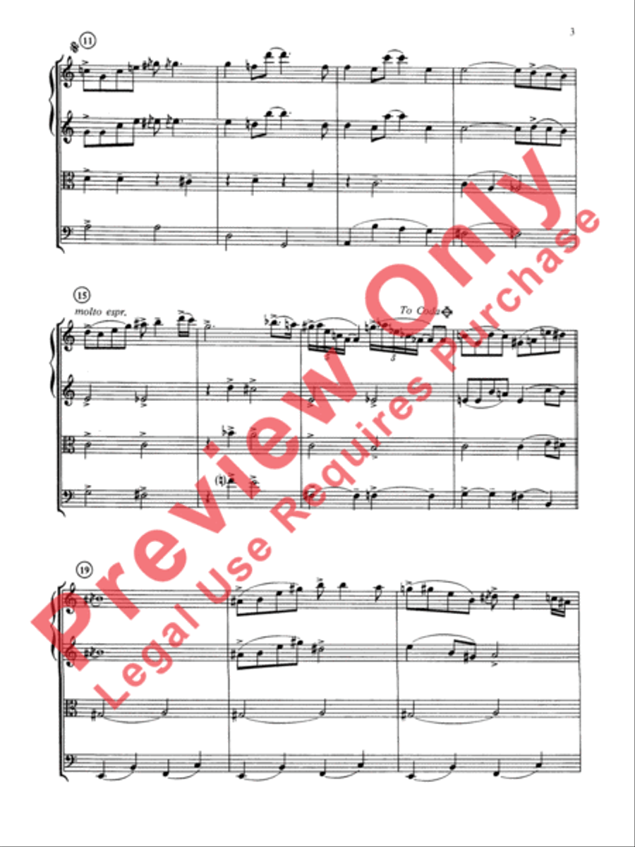 Jazz Classics String Quartet scores gallery preview page 4