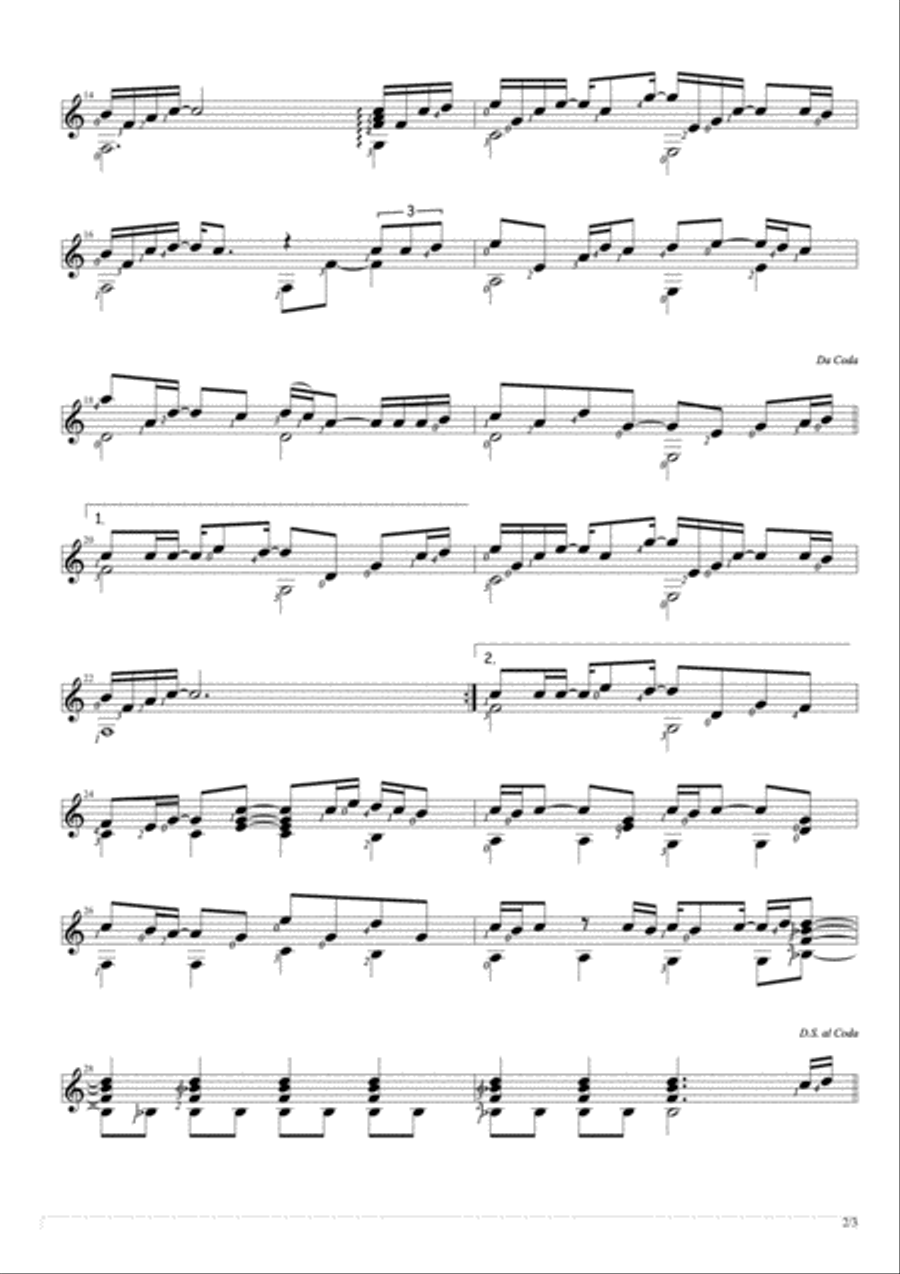 The Way You Look At Me The Way You Look At Me Guitar Solo scores gallery preview page 2