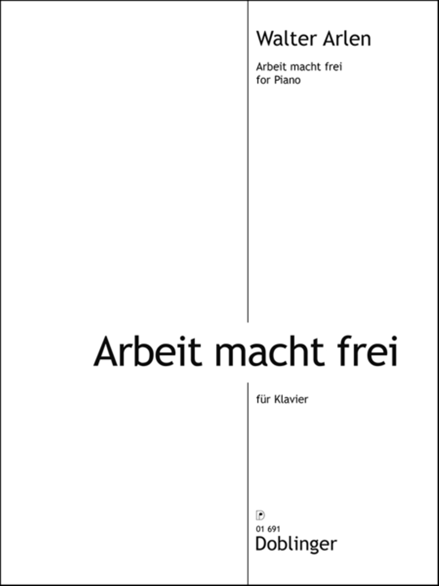 Arbeit macht frei Piano Solo scores gallery preview page 1