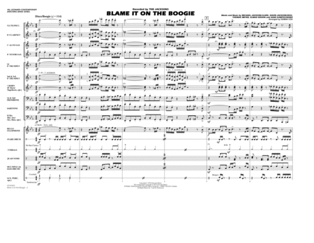 Blame It on the Boogie - Conductor Score (Full Score)