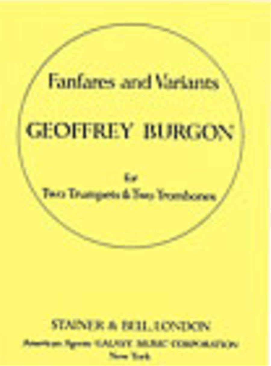 Fanfares and Variants on the Agnus Dei from Mass by Guillaume de Machaut Trombone scores gallery preview page 1