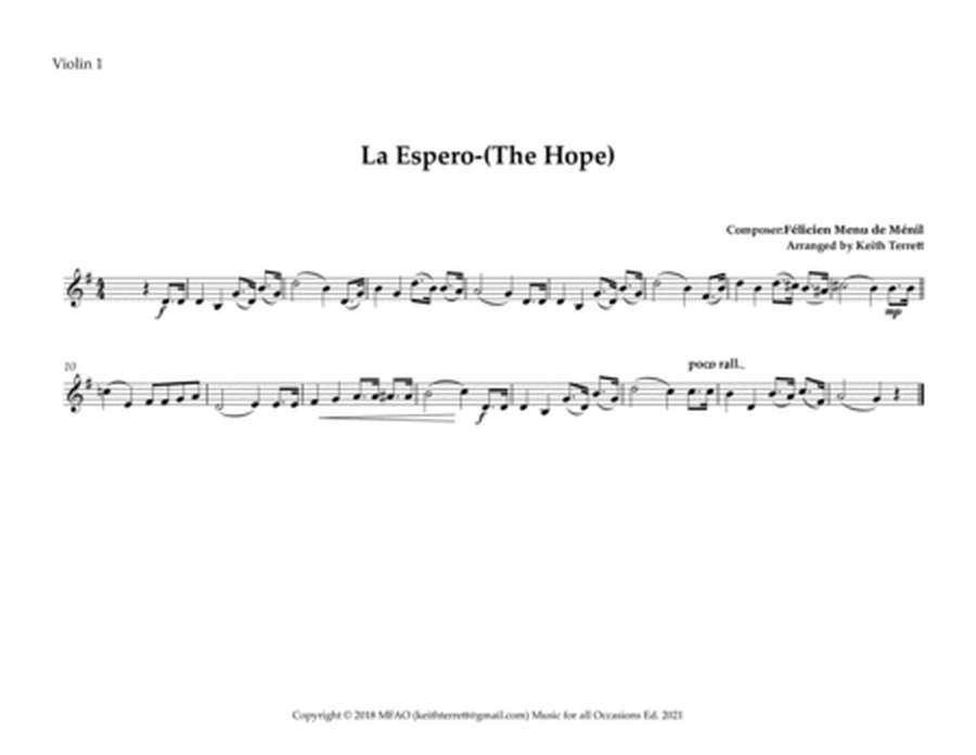 La Espero for String Orchestra (Hymn/Anthem of the Espiranto language) image number null