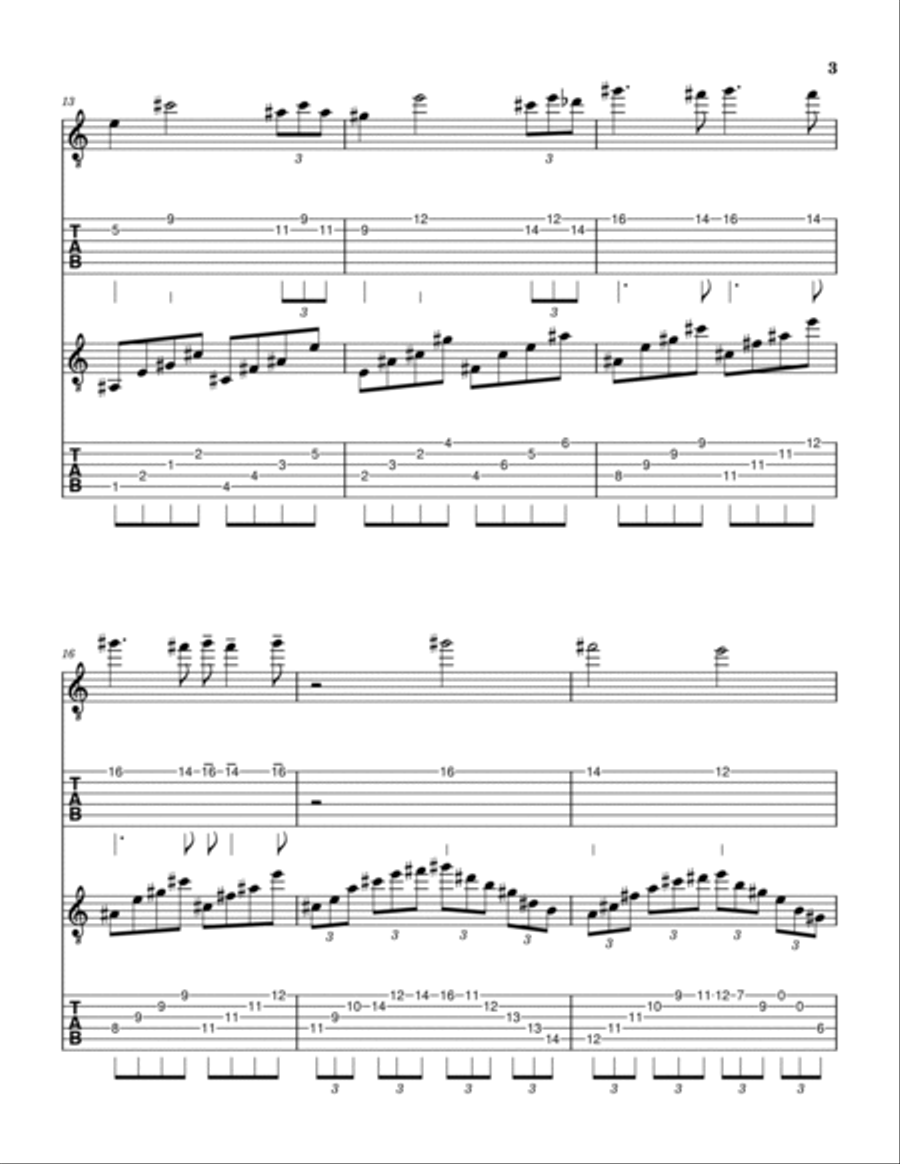 Arabesque No. 1 Acoustic Guitar scores gallery preview page 3