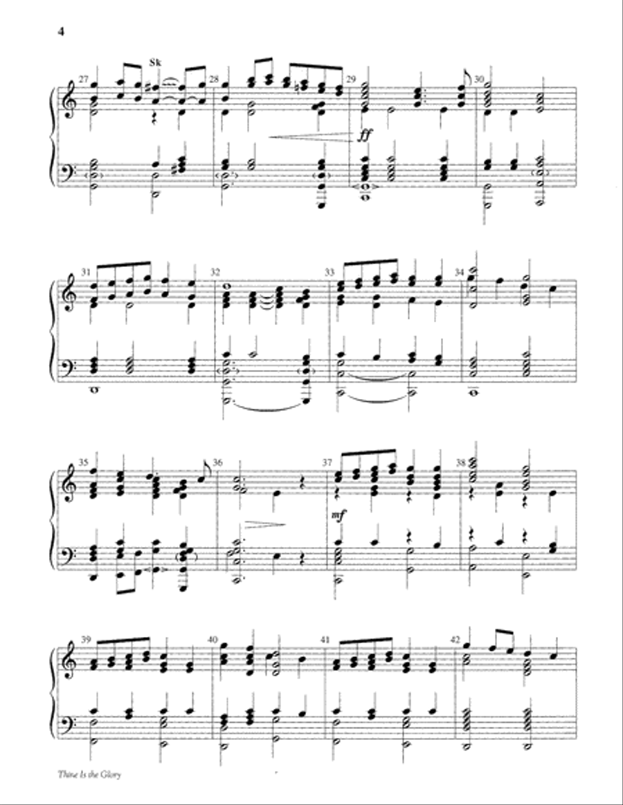 Thine Is the Glory 5-Octaves scores gallery preview page 4