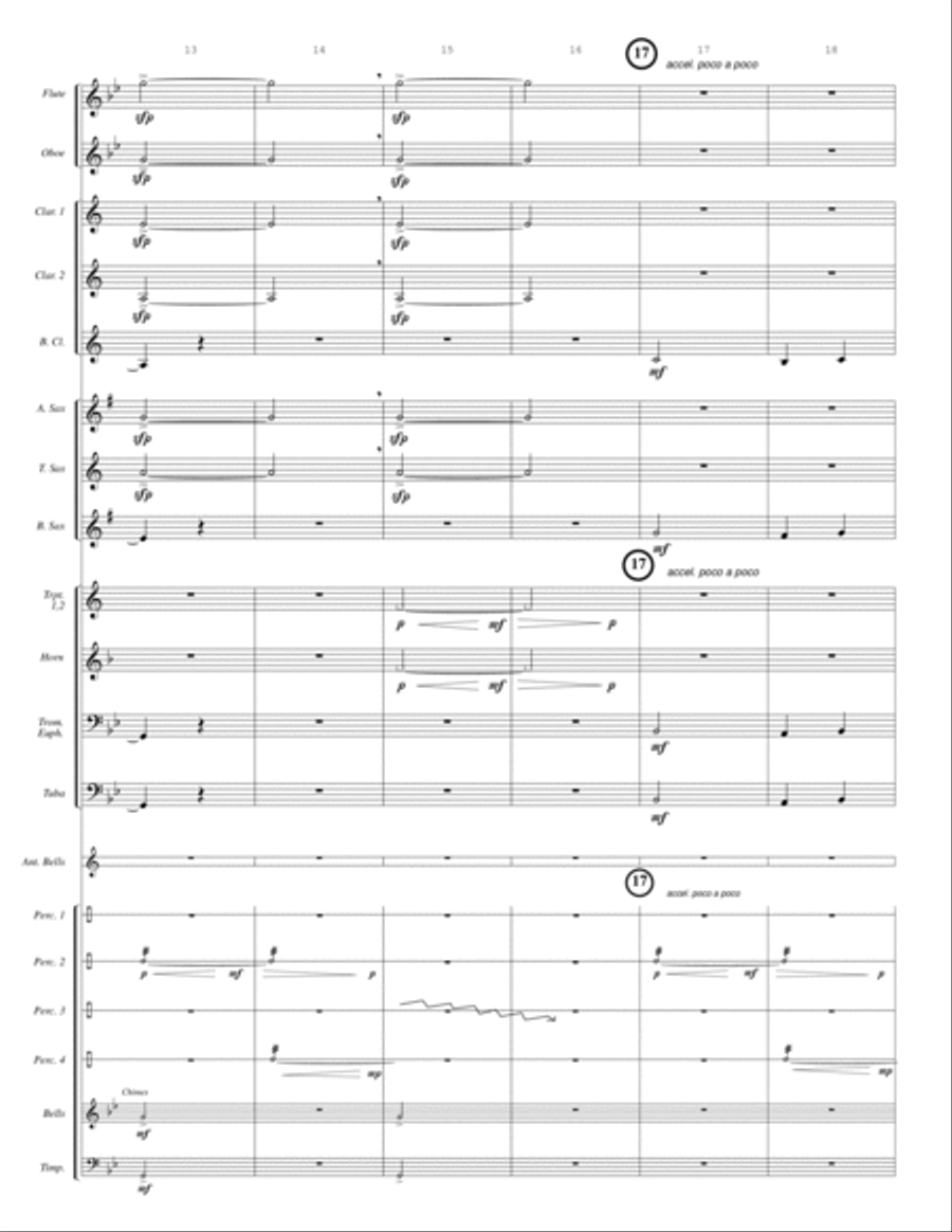 UKRAINIAN BELL CAROL (young concert band - easy - score, parts, & license to photocopy)