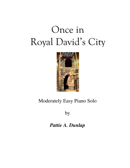 Once in Royal David's City, L.H. melody image number null