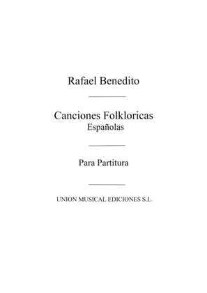 Book cover for Canciones Folkloricas Espanolas