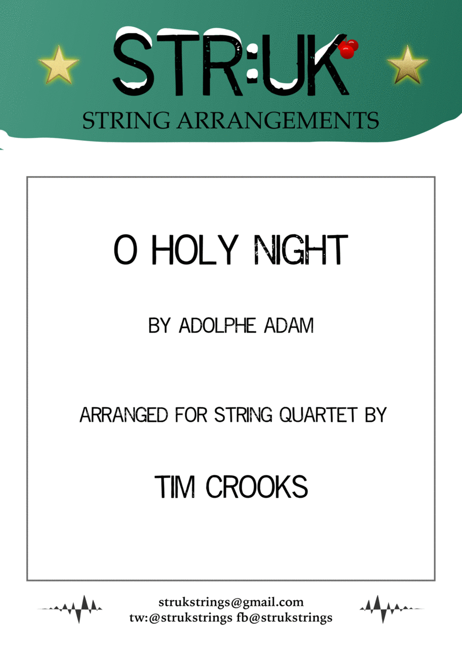 O Holy Night (String Quartet version) String Quartet scores gallery preview page 1