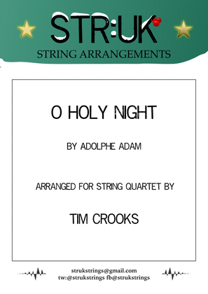 Book cover for O Holy Night (String Quartet version)