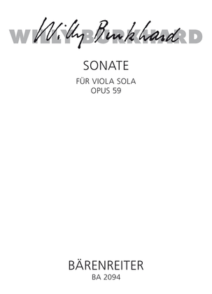 Sonate fur Solobratsche (1939), Op. 59