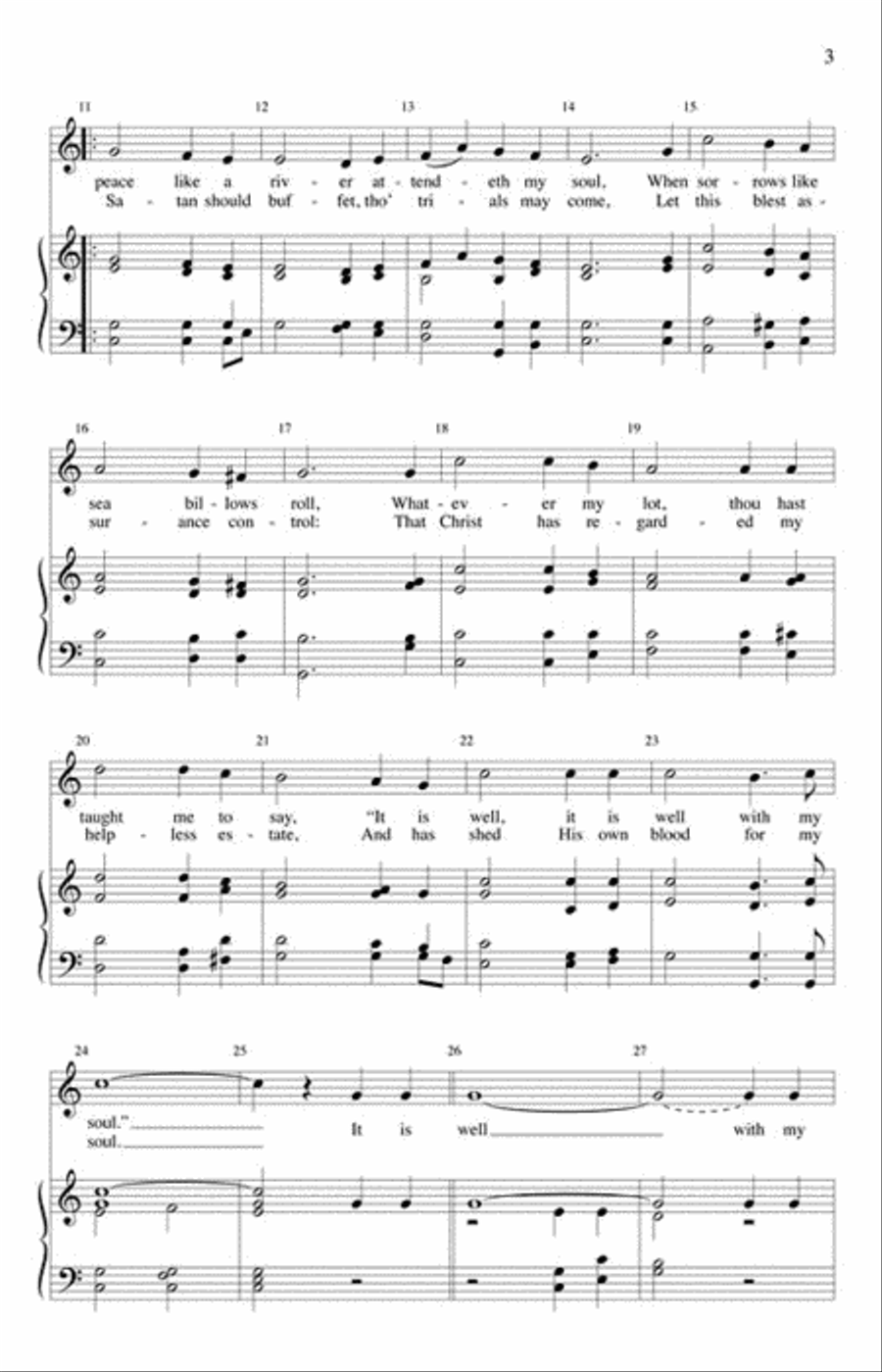 It Is Well with My Soul 4-Part scores gallery preview page 3
