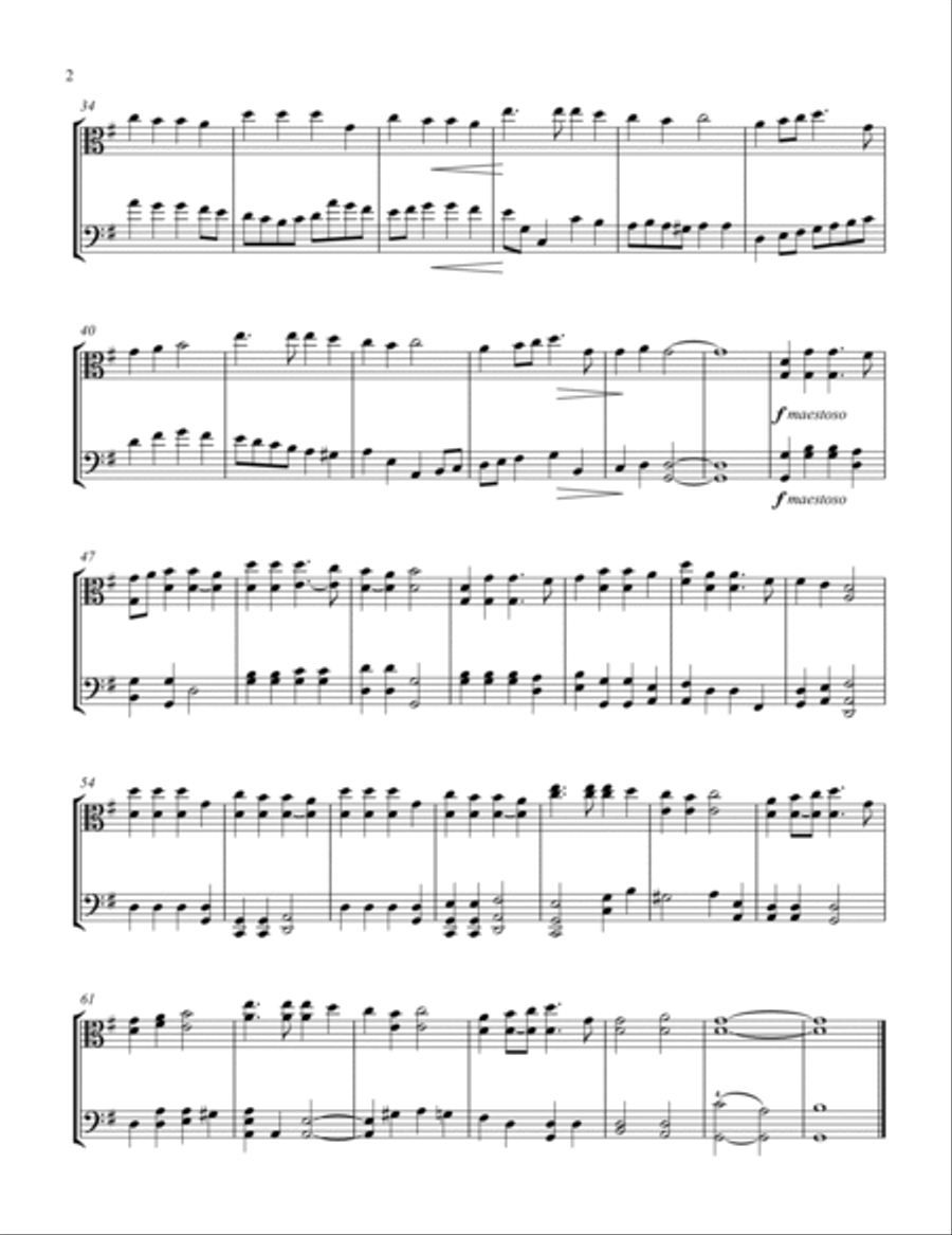 Hark! The Herald Angels Sing String Duet scores gallery preview page 3