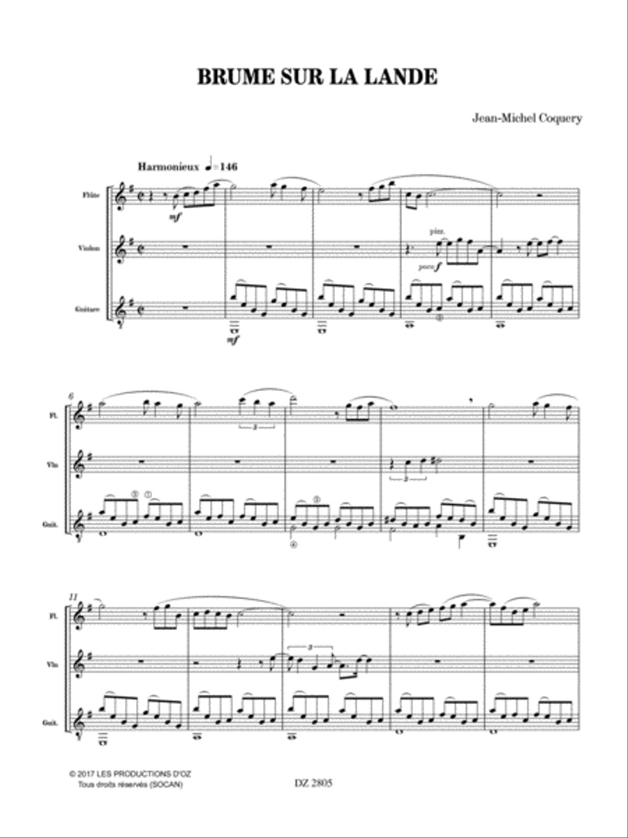 Brume sur la lande Brume sur la lande Flute scores gallery preview page 3