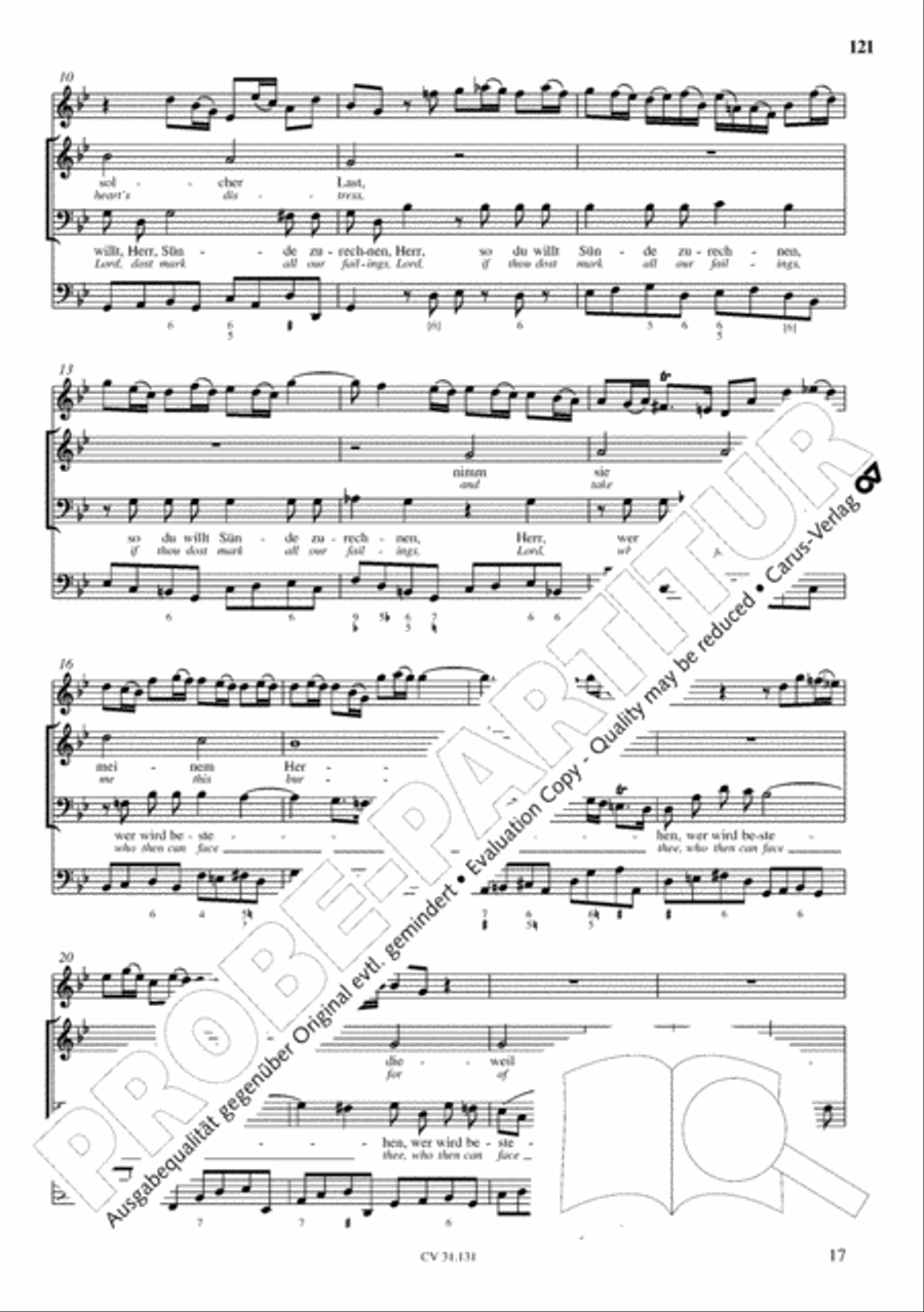 The Complete Sacred Vocal Works (Das geistliche Vokalwerk) Voice scores gallery preview page 122