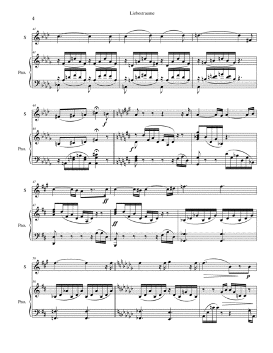 Liebestraume Horn scores gallery preview page 4
