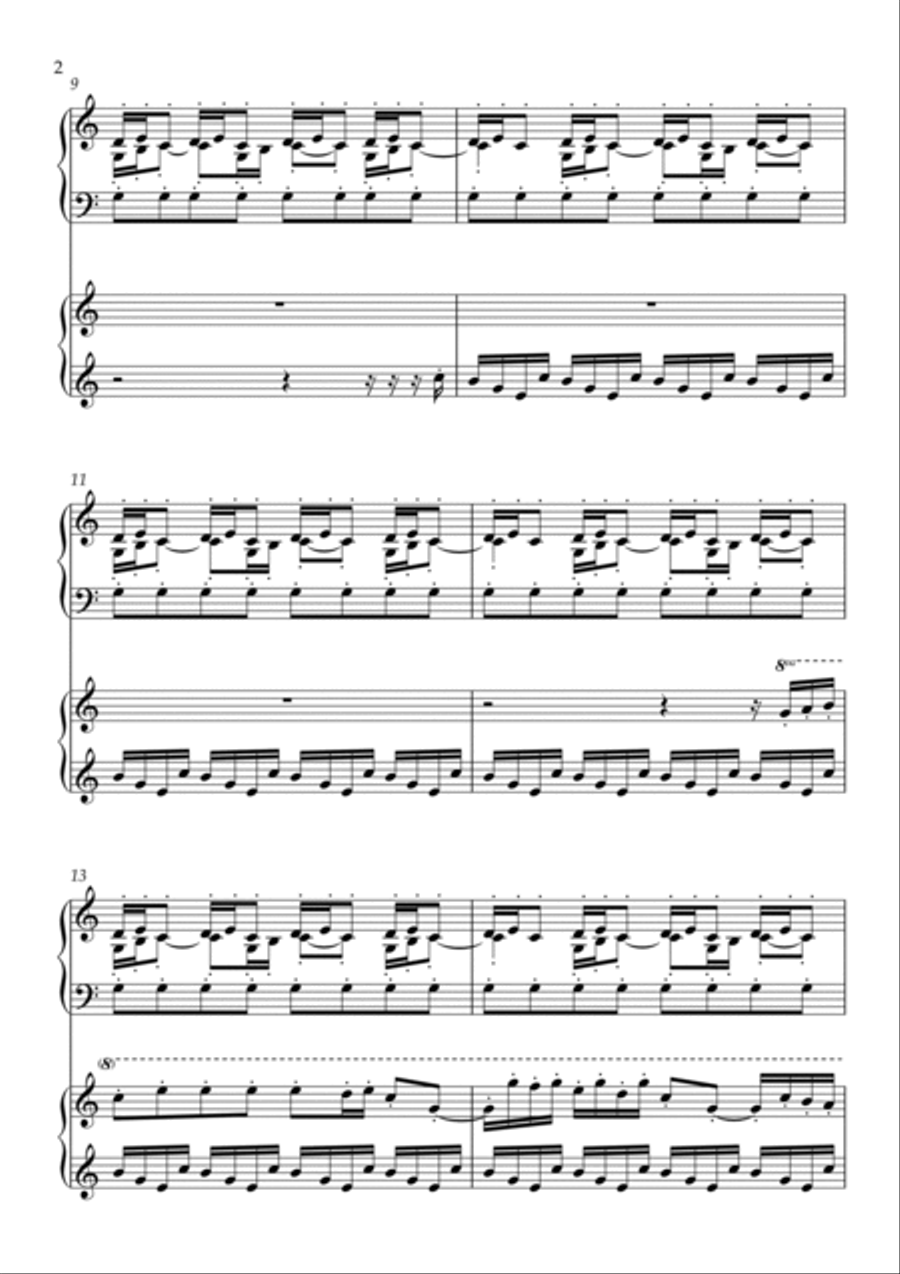 Thomas Crown Affair (Main Title Theme) Piano Duet scores gallery preview page 2