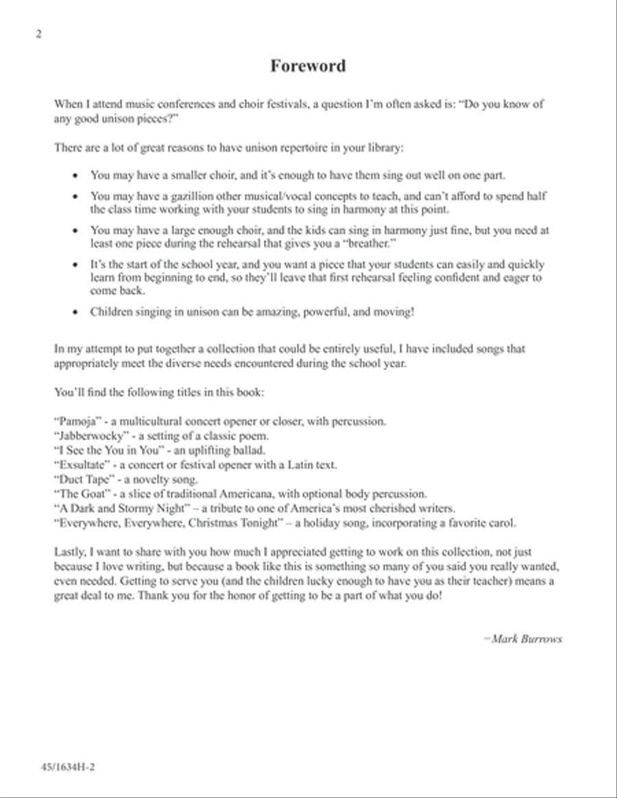 Together Unison Choir scores gallery preview page 2