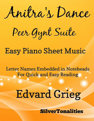 Book cover for Anitra's Dance Peer Gynt Suite Easy Piano Sheet Music