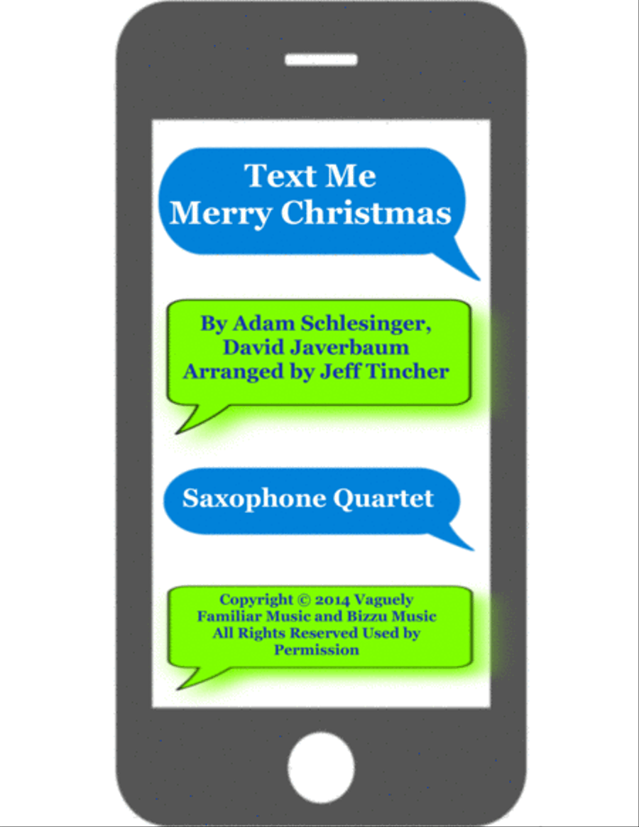 Text Me Merry Christmas Woodwind Quartet scores gallery preview page 1