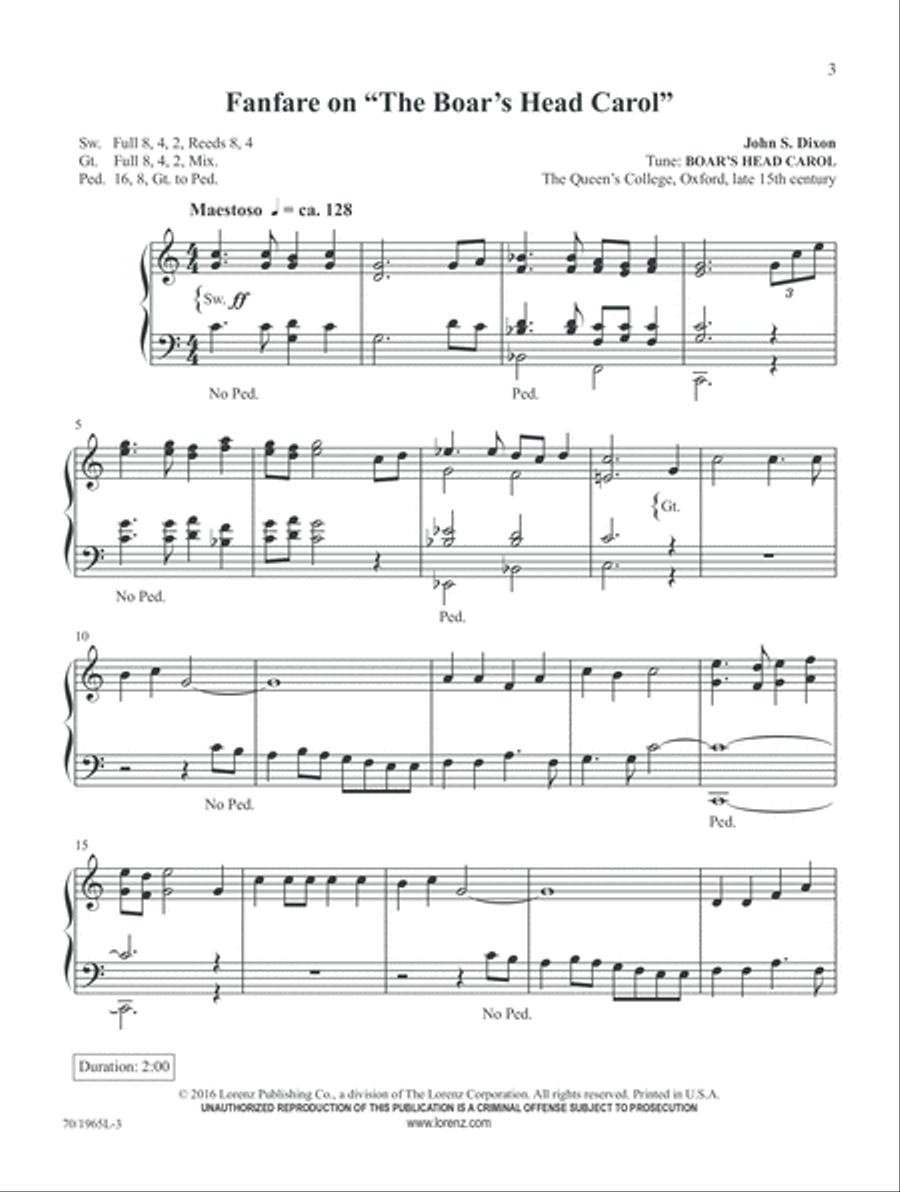 Christmas Presents for Organ (Digital Delivery) Organ scores gallery preview page 3
