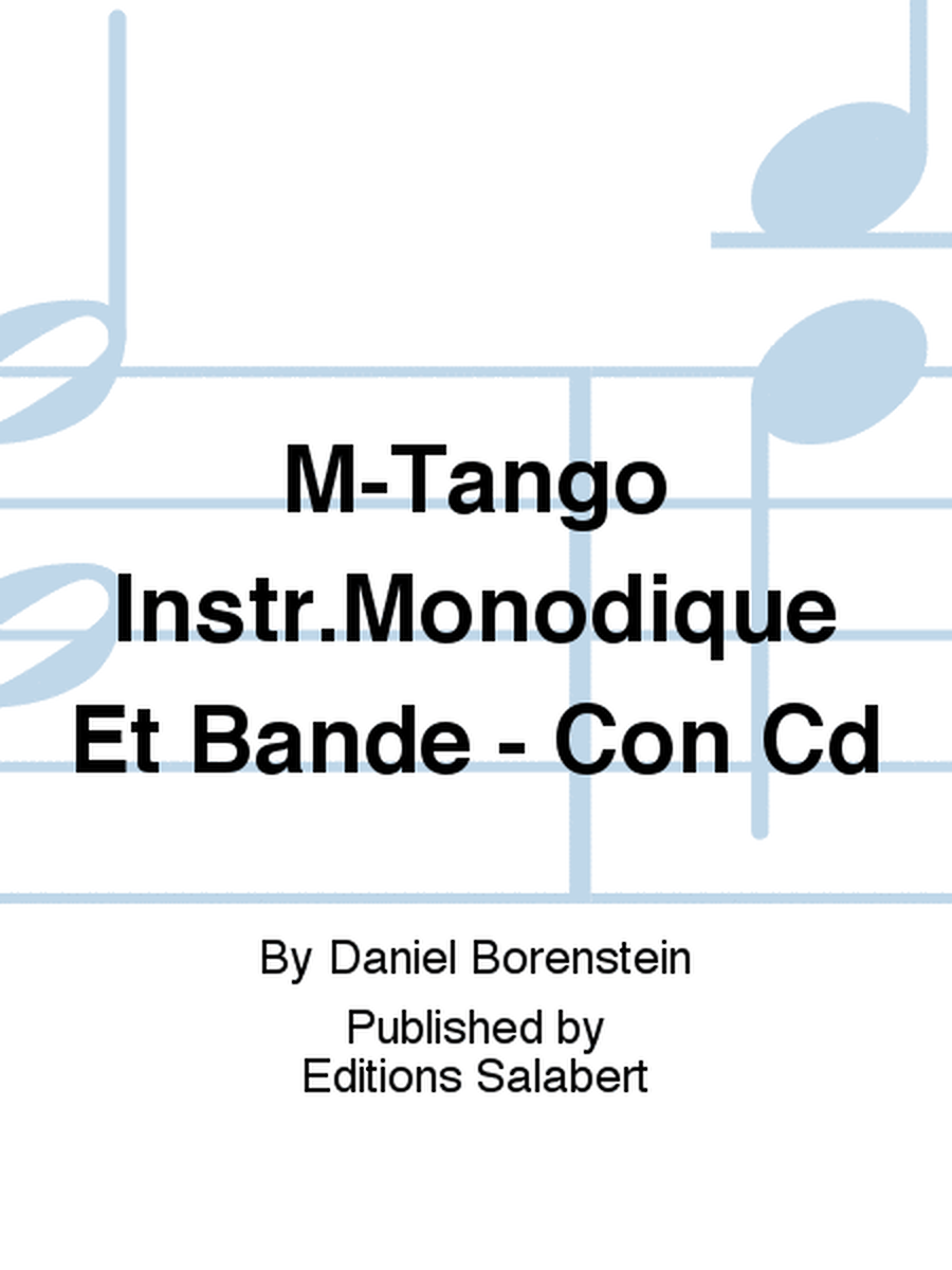 M-Tango Instr.Monodique Et Bande - Con Cd