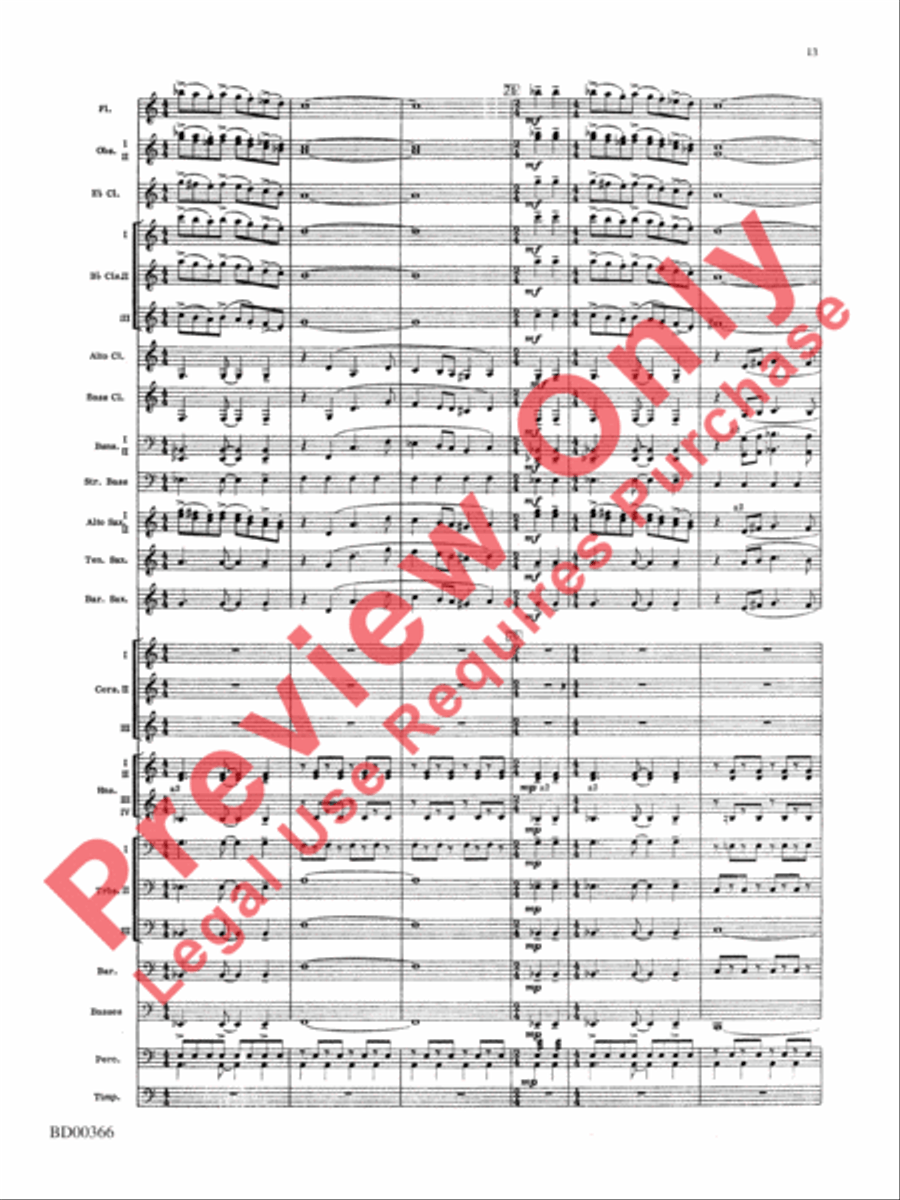 Rhythm of the Winds Concert Band scores gallery preview page 14