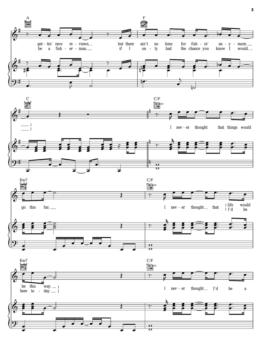 Oyster Bay Piano, Vocal, Guitar scores gallery preview page 3