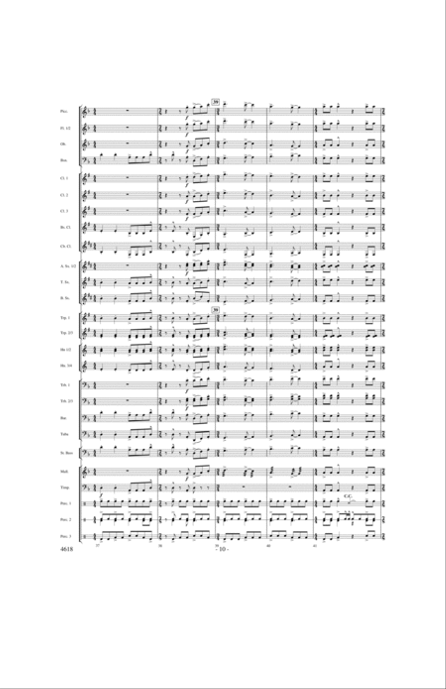 By the Rivers of Babylon Concert Band scores gallery preview page 9