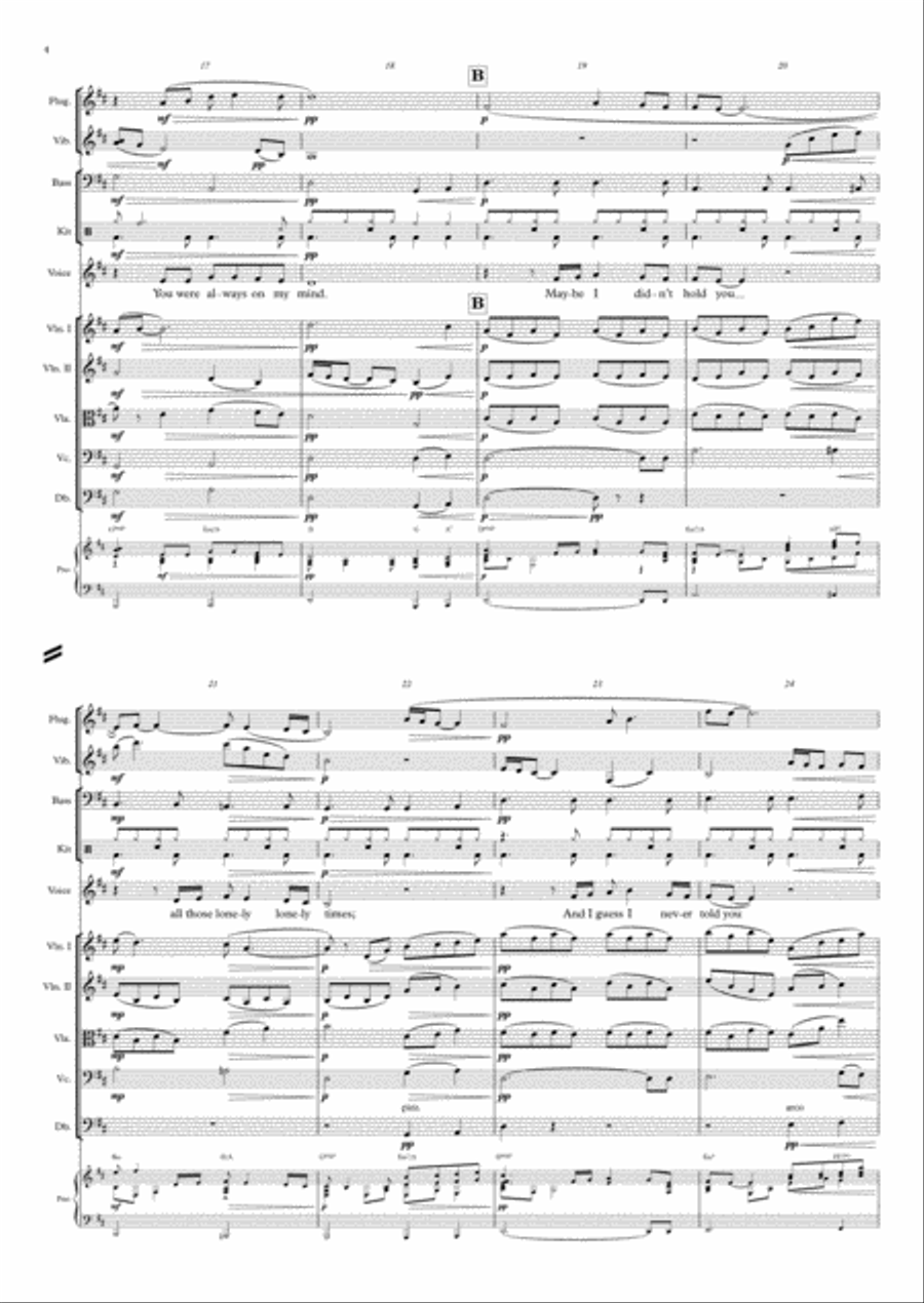 Always On My Mind Large Ensemble scores gallery preview page 4