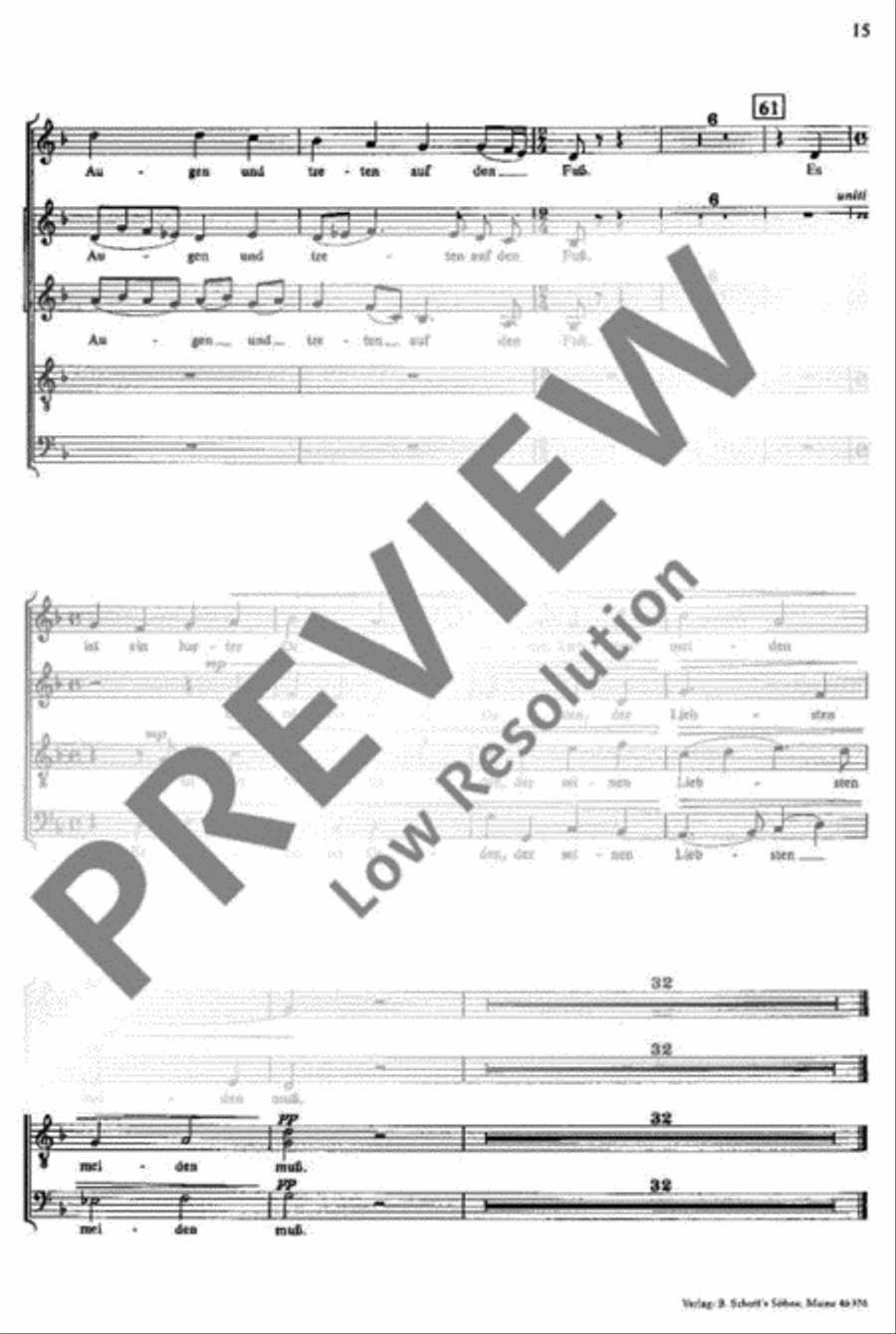Die Brünnlein, die da fließen 4-Part scores gallery preview page 16