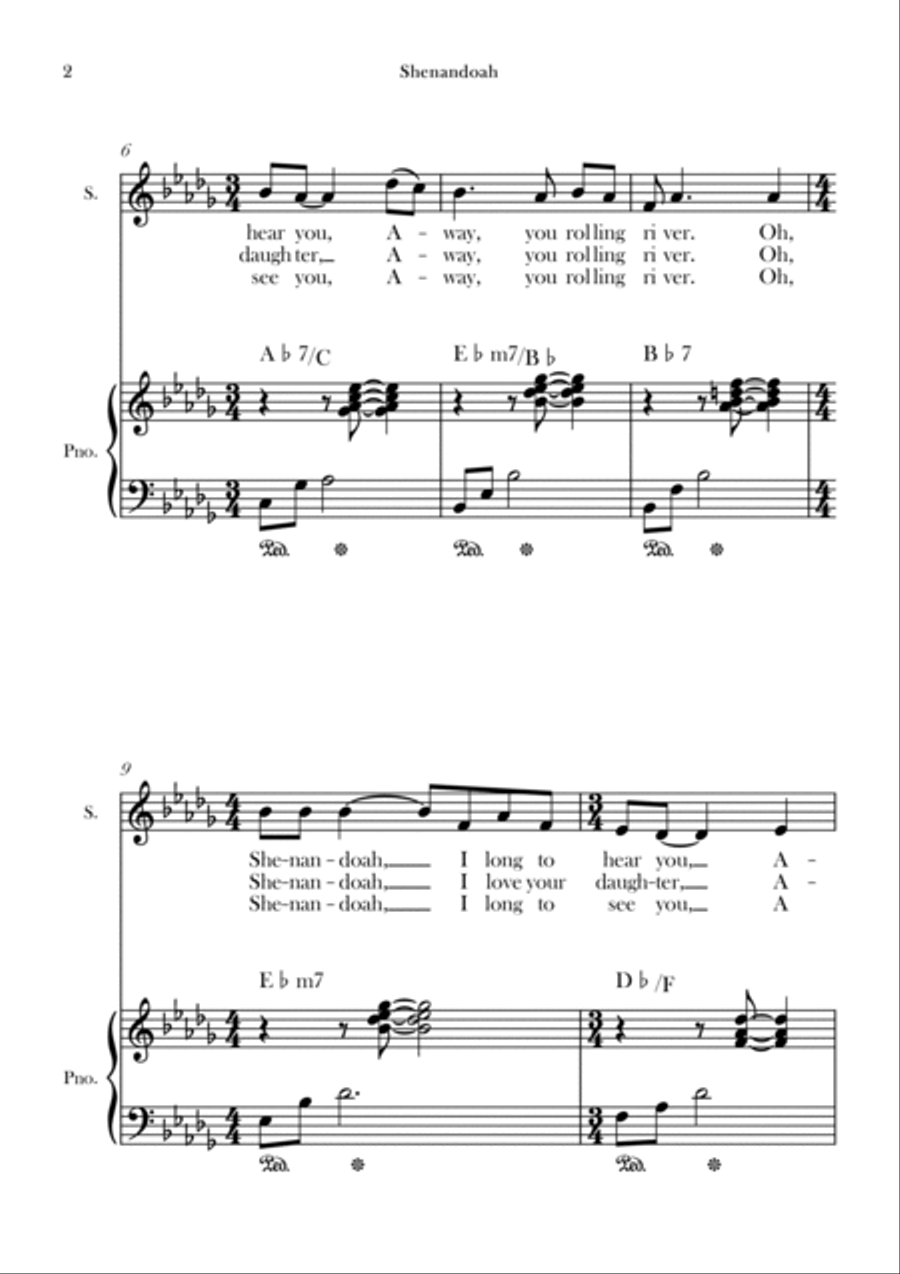 Shenandoah Chamber Music scores gallery preview page 2