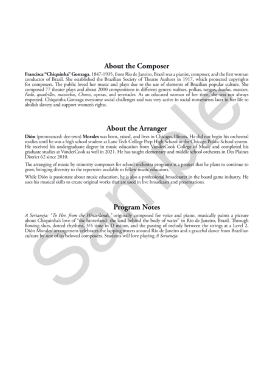 A Sertaneja String Orchestra scores gallery preview page 3