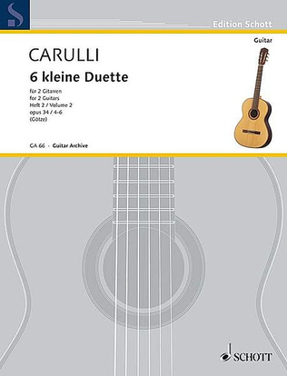Book cover for Six Little Duets, Op. 34