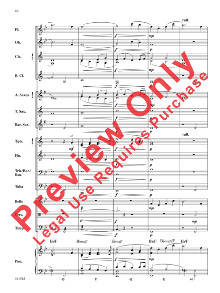 Serenade Concert Band scores gallery preview page 9