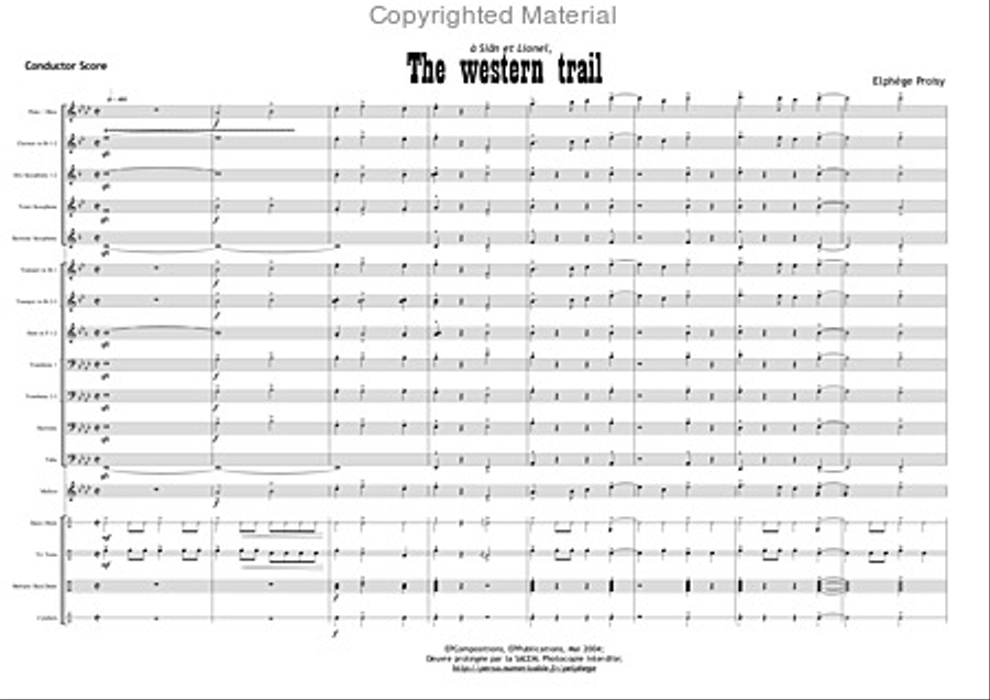 Western Trail Western Trail Concert Band scores gallery preview page 2