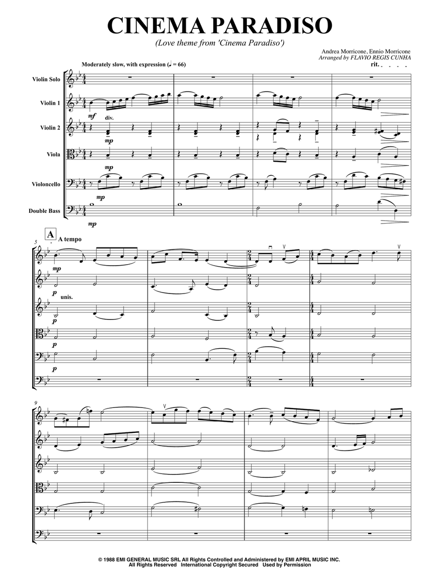Cinema Paradiso String Orchestra scores gallery preview page 3