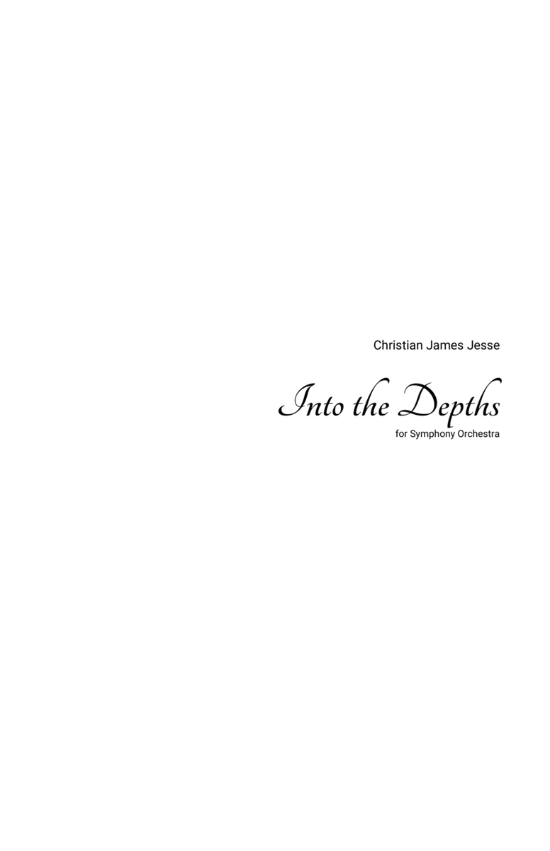 Into the Depths - Conductor's Score - Score Only image number null