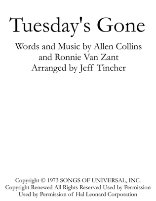 Book cover for Tuesday's Gone