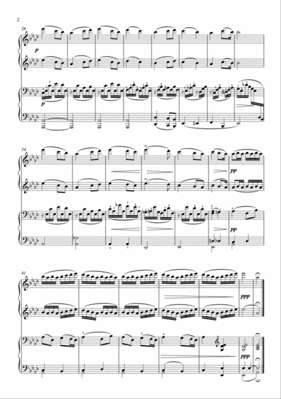 Piano duets 4 hands by Reinecke and Splinder 1 Piano, 4-Hands scores gallery preview page 5