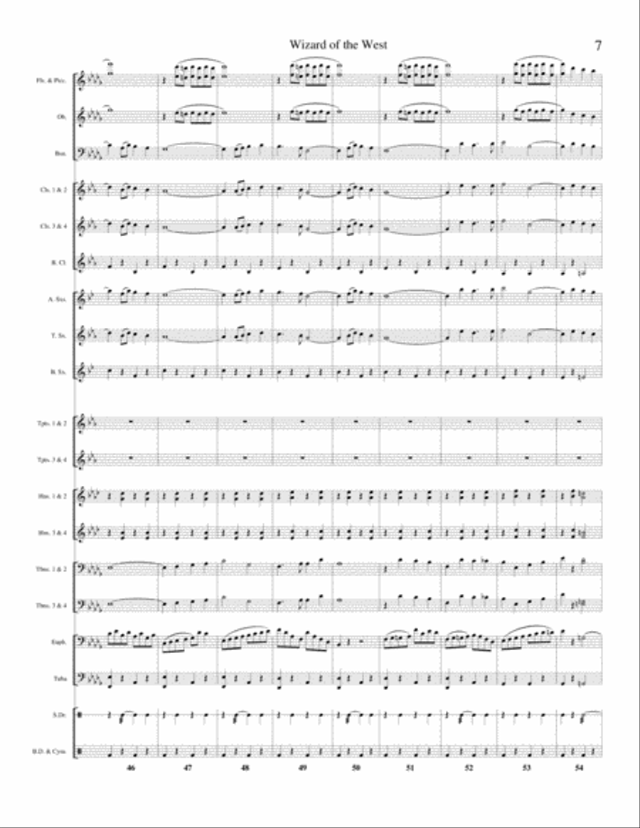 The Wizard of the West Concert Band scores gallery preview page 6