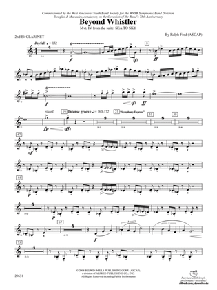 Beyond Whistler: 2nd B-flat Clarinet