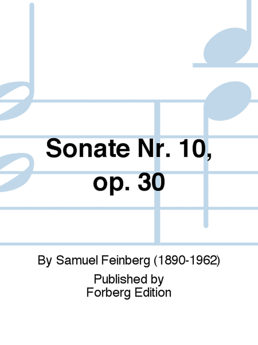 Sonate Nr. 10, op. 30