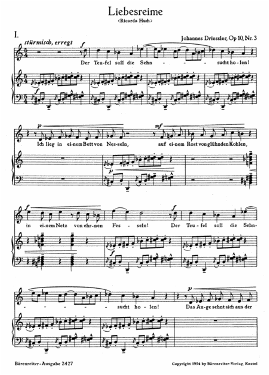 Liebesreime, op. 10/3 Mezzo-Soprano Voice scores gallery preview page 2