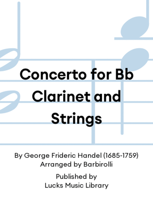 Concerto for Bb Clarinet and Strings
