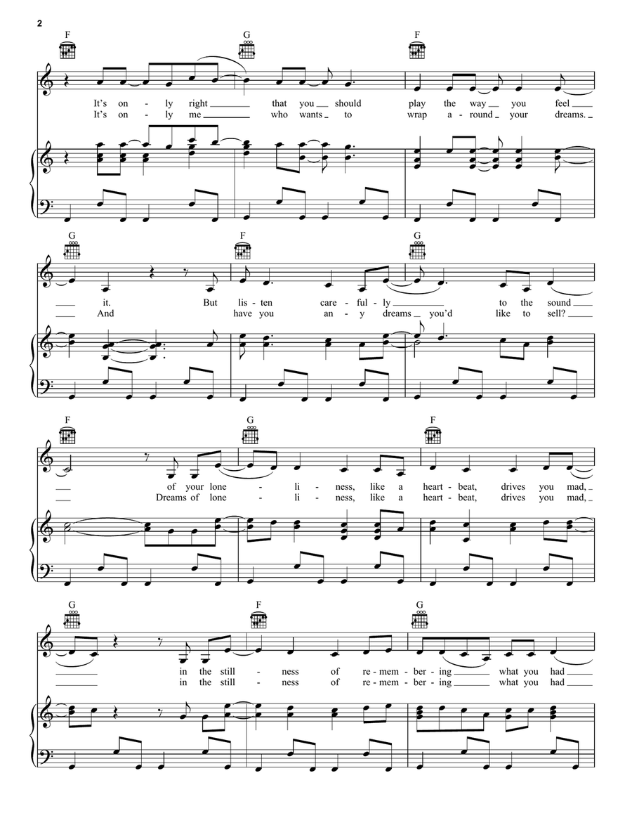 Dreams Acoustic Guitar scores gallery preview page 2