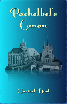 Book cover for Pachelbel's Canon, Clarinet Duet (with optional bass part)