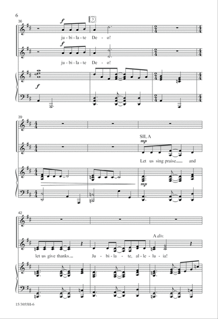 Jubilate, Alleluia! Jubilate, Alleluia! SSA scores gallery preview page 7