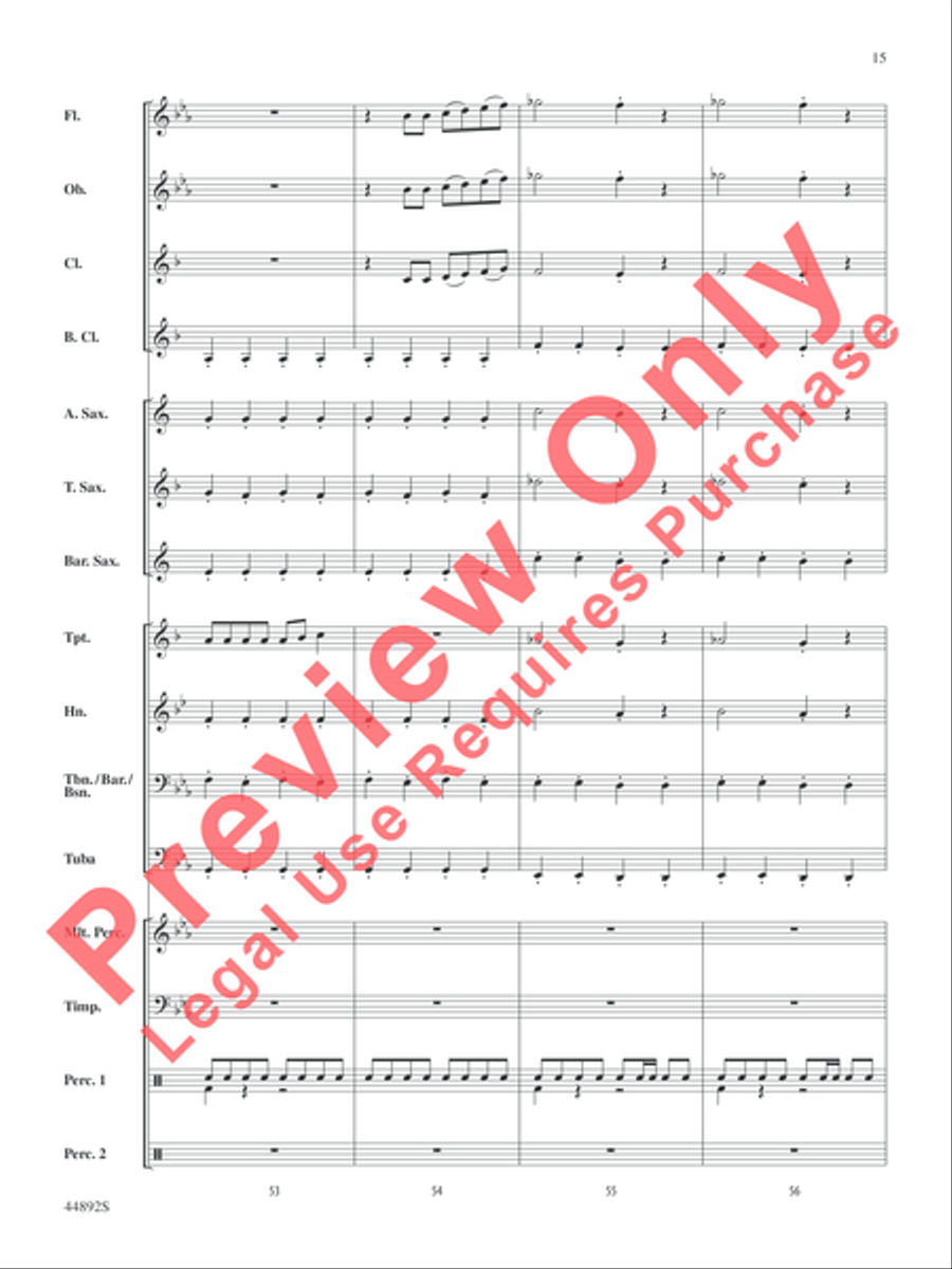 Zephyr Concert Band scores gallery preview page 16